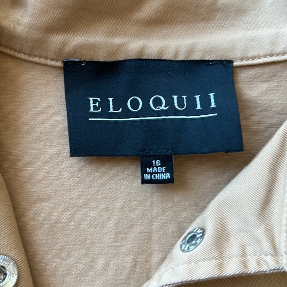Eloquii Tan Jacket Size 16 - Picture 2 of 6